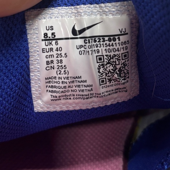 Nike React Vision Multicolor Women’s Sneakers Size 8.5 - Picture 12 of 12